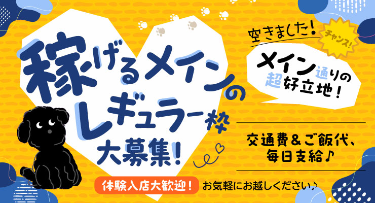 飛田新地のメイン通りにある料亭くろいぬ、稼げるレギュラー枠求人募集